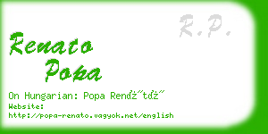 renato popa business card